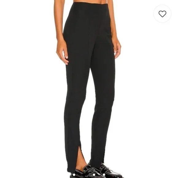 New with Tags Revolve More To Come Jenny Slit Front Pants Black Size Large - Picture 4 of 9